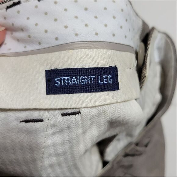 Women's Gap Straight Leg Pants Sz 2 Long Brown - Picture 6 of 7